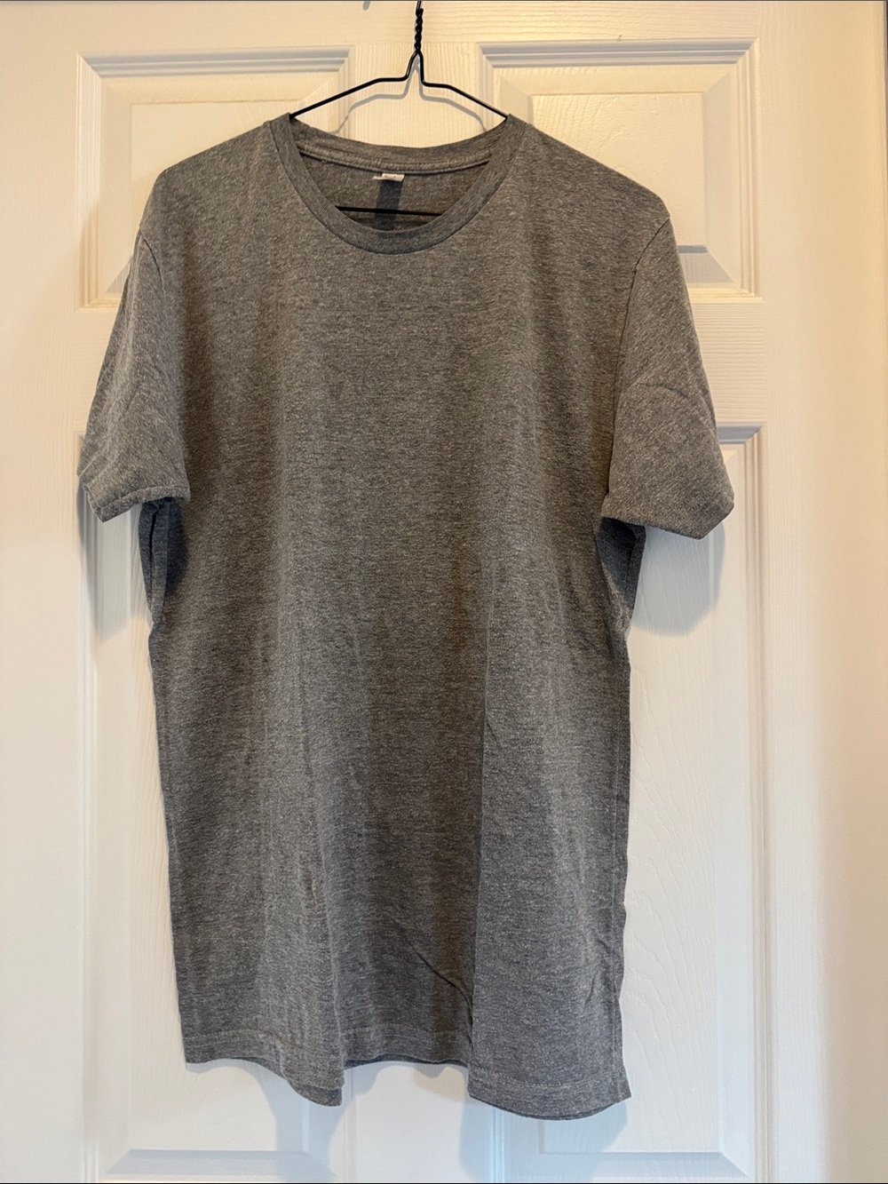 American Apparel 50/25/25 Track Shirt, like new, in light gray